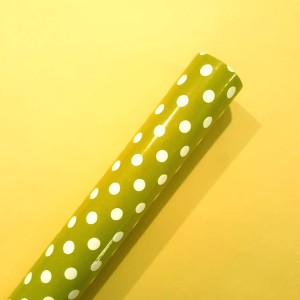 PAPEL A LUNARES AMARILLO